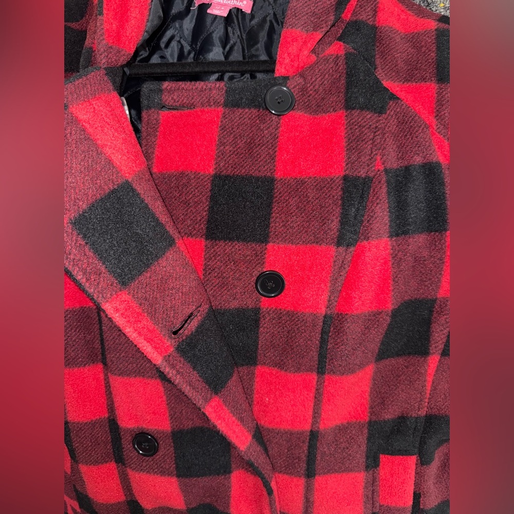 WOMAN WITHIN women’s hooded jacket/coat Sz 22W ✨ - Picture 8 of 8